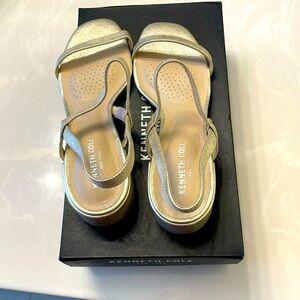 Gold Kenneth Cole sandals
